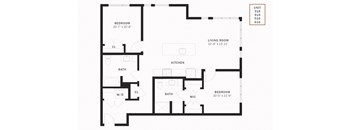 Coen 2 Bedroom 1155 SF