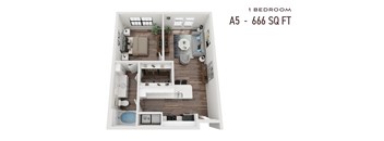 One Bedroom a5r Renovated