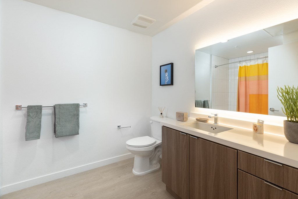 a bathroom with a toilet and a sink and a mirror