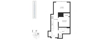 a floor plan of a bedroom apartment