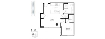 a floor plan of a bedroom apartment