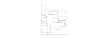 A floor plan of a house with labeled rooms and dimensions.