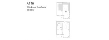 a floor plan of a room with a bathroom and a bedroom
