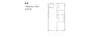 the floor plan of a4 bedroom  den