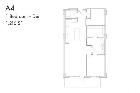 the floor plan of a4 bedroom  den