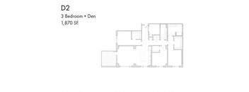 the floor plan of bedroom condo