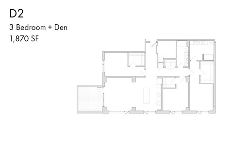 the floor plan of bedroom condo