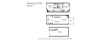 A floor plan for a two bedroom apartment is shown.