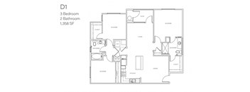 D1 Three Bedroom