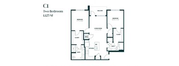 Two Bedroom C1 1125 SF - Rosewind