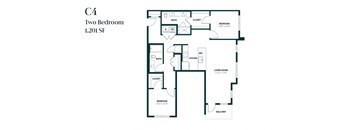 Two Bedroom C4 1201 SF - Rosewind