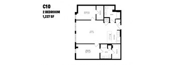 Two Bedroom C10 1227 S - THe Ballard Independent