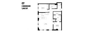 Two Bedroom C7 1062 SF - The Ballard Independent