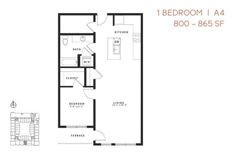 One Bedroom A4 - Vicino