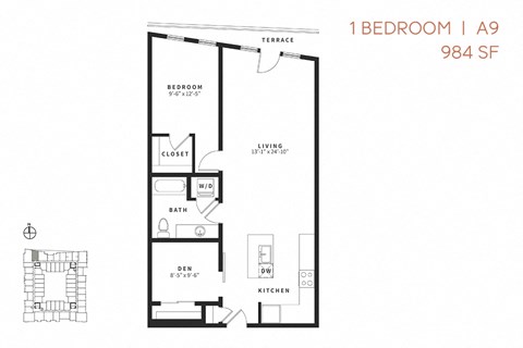 One Bedroom & Den A9 - Vicino