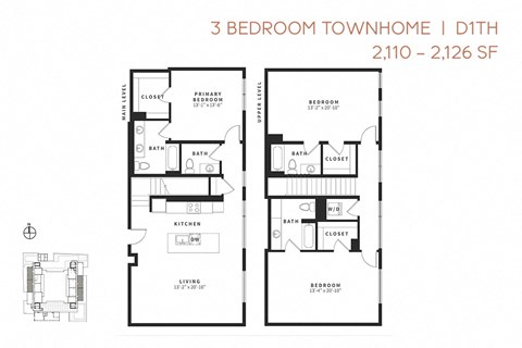 Three-bedroom Townhome D1TH - Vicino