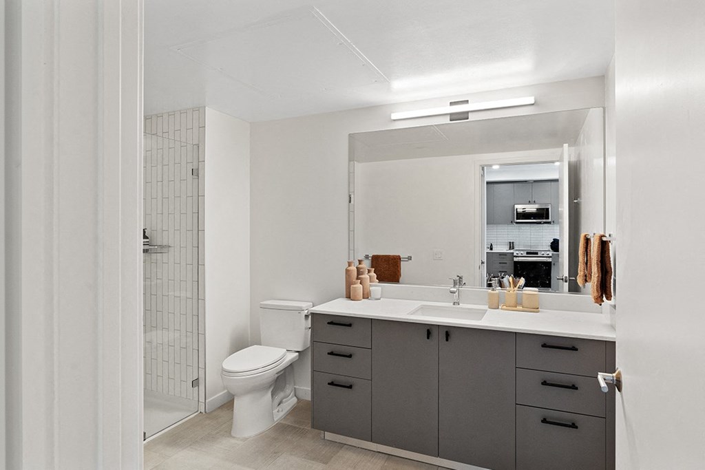 Dark Designer Scheme One Bedroom Bath - The Lark