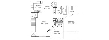 Two Bedroom Honeylocust Renovated B2R