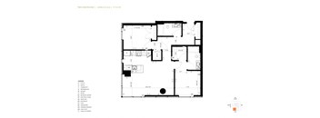 a floor plan of a house with a pool and a patio