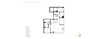 floor plan of the third level of the office building