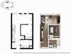 Urban 1 Bedroom A1 Floor Plan - Lydian