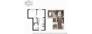 1 Bedroom A4 Floor Plan - Lydian