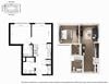 1 Bedroom A4 Floor Plan - Lydian