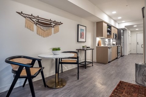 1 Bedroom Model Dining Area - Coen & Columbia