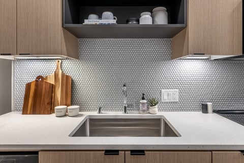 1 Bedroom Model Kitchen - Coen & Columbia