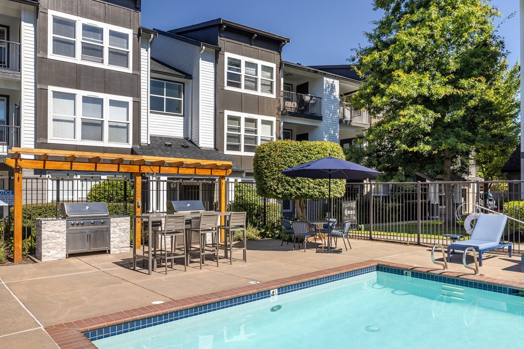 our apartments in a city have a swimming pool