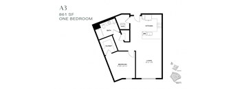 One Bedroom A3