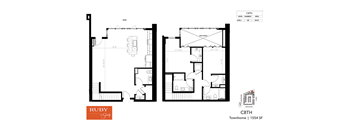 Two Bedroom Townhome C8TH - Ruby at The Society