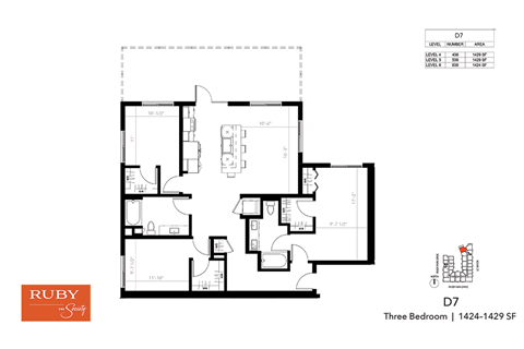Three Bedroom D7 - Ruby at The Society