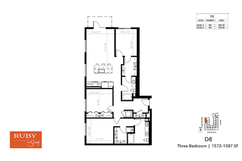 Three Bedroom D8 - Ruby at The Society