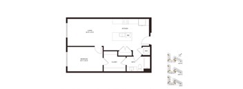 One Bedroom A4 - The Deveraux