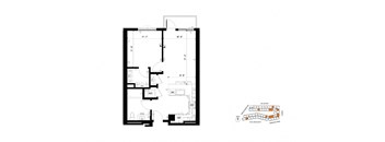 One Bedroom A2 Felix at The Society