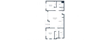 Two Bedroom C2 1041 SF - Mason Flats
