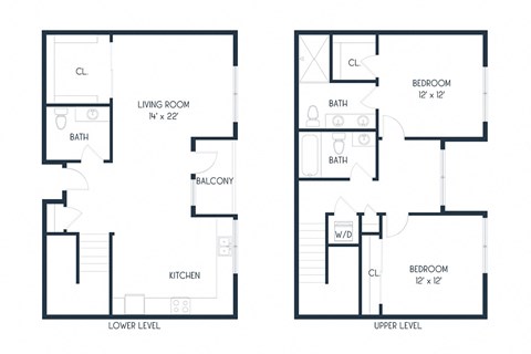 Two Bedroom Townhome C6 1466 SF - Mason Flats