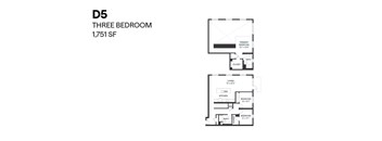 Three Bedroom D5 1751 SF - Paxton