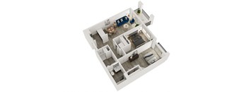 Columbia Two Bedroom Floor Plan