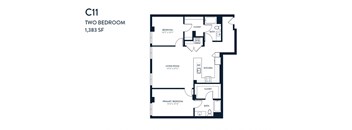 Two Bedroom C11 1383 SF - Resa Long Beach