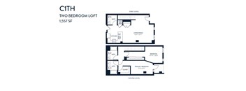 Two Bedroom C1TH 1557 SF - Resa Long Beach