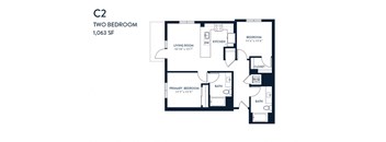 Two Bedroom C2 1063 SF - Resa Long Beach