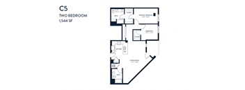 Two Bedroom C5 1544 SF - Resa Long Beach