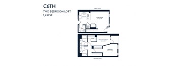 Two Bedroom C6TH 1431 SF - Resa Long Beach