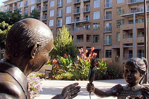 Building Exterior from Esther Short Park - Coen & Columbia