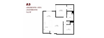 Orlo One Bedroom Den A3