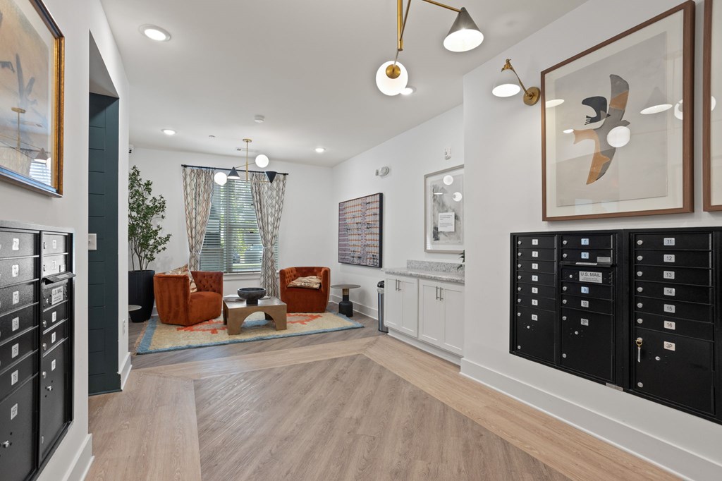 Ovata at Reedy Creek Senior Apartments in Charlotte NC Mailroom and Leasing Office
