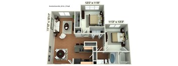 Aventine 2 Bedroom Apartment