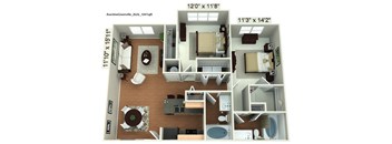 Aventine 2 Bedroom Apartment